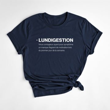 T-SHIRT LUNDIGESTION - MARINE