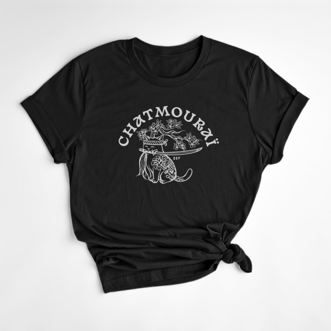 T-SHIRT CHATMOURAI - NOIR