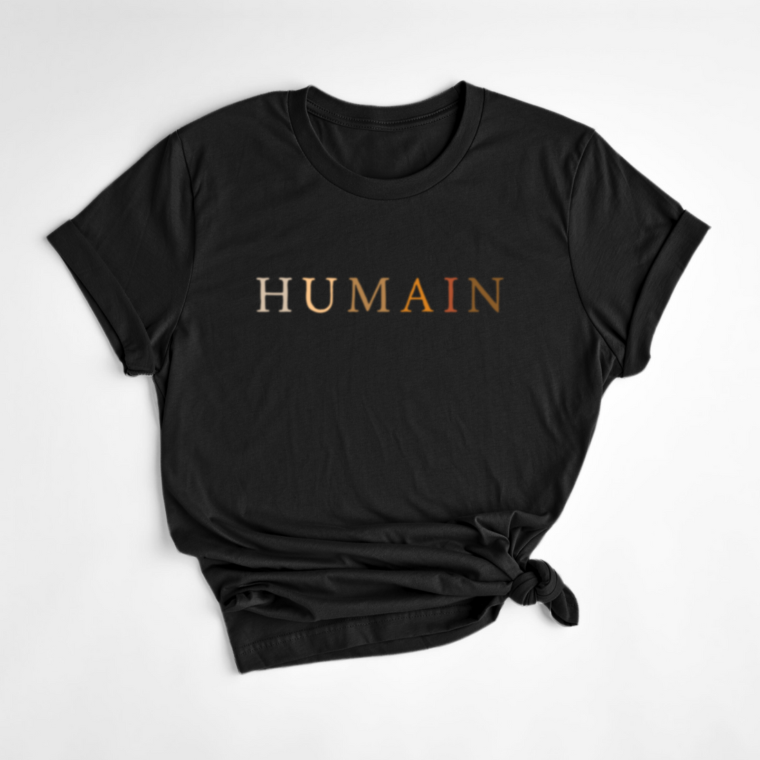 T-SHIRT HUMAIN - NOIR