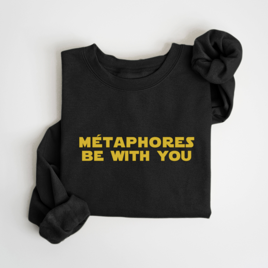 SWEATSHIRT MÉTAPHORES - NOIR