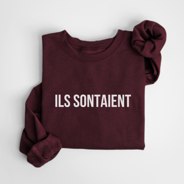 SWEATSHIRT ILS SONTAIENT - BORDEAUX