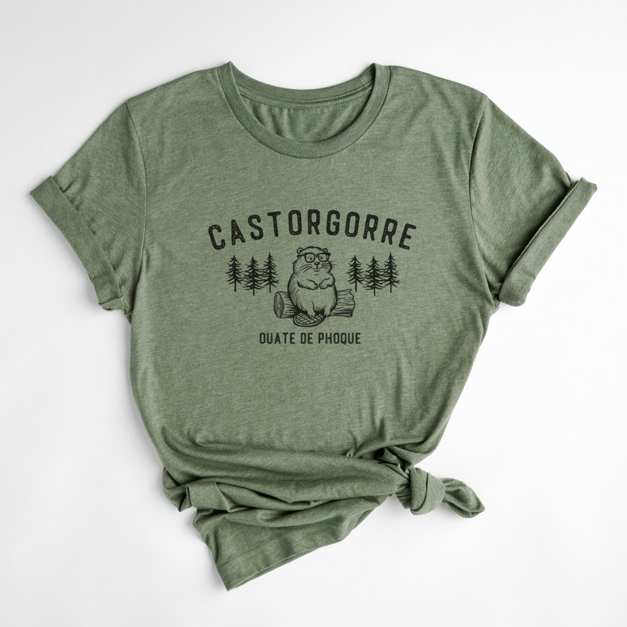 T-SHIRT CASTOR - OLIVE