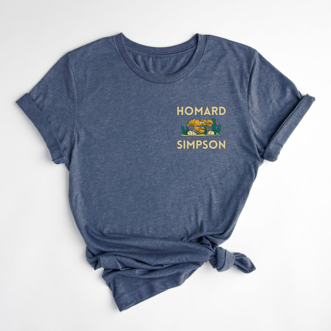 T-SHIRT HOMARD SIMPSON - BLEUET