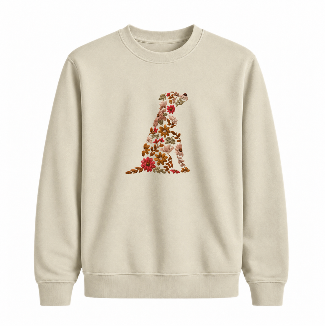 Sweatshirt Chien De Fleurs