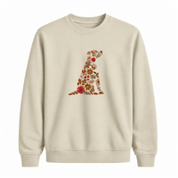 Sweatshirt Chien De Fleurs