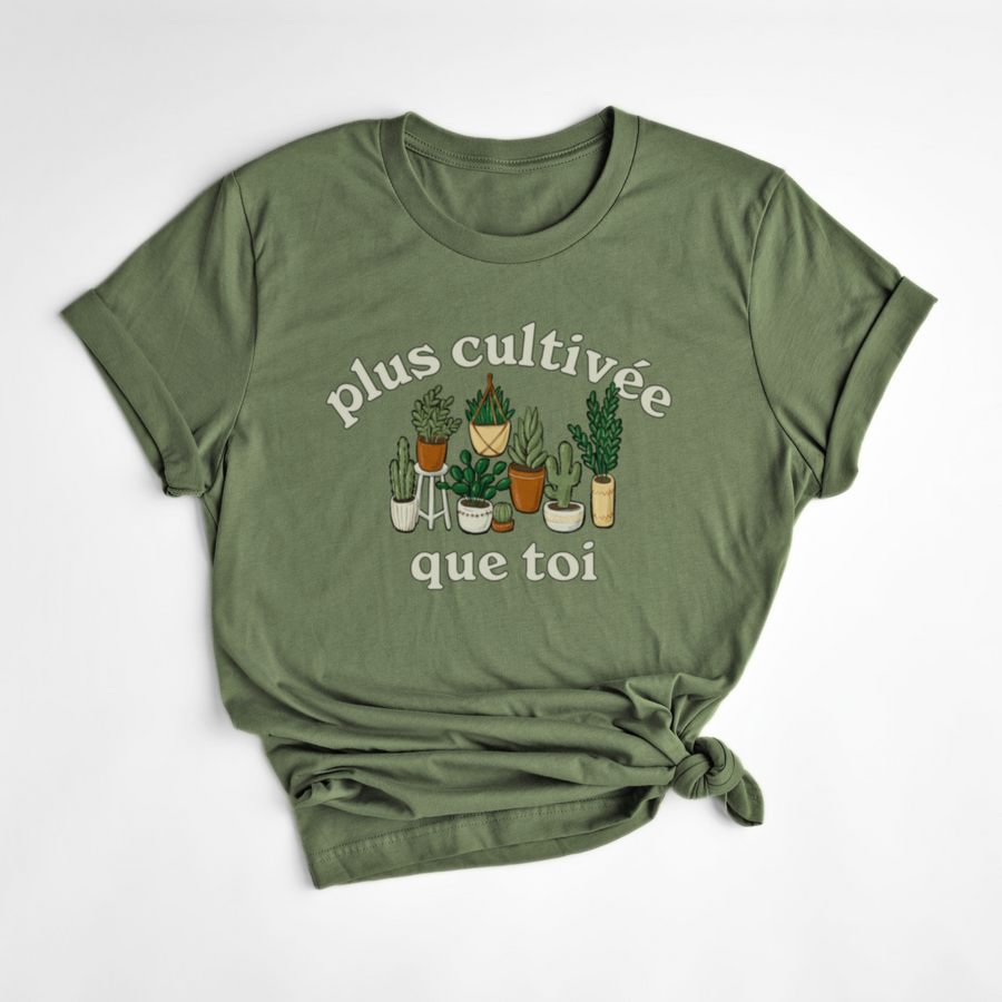 T-SHIRT CULTIVÉE - SAUGE