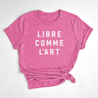 T-SHIRT LIBRE COMME L'ART