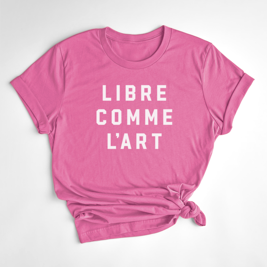 T-SHIRT LIBRE COMME L'ART