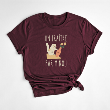 T-SHIRT PAR MINOU - BORDEAUX