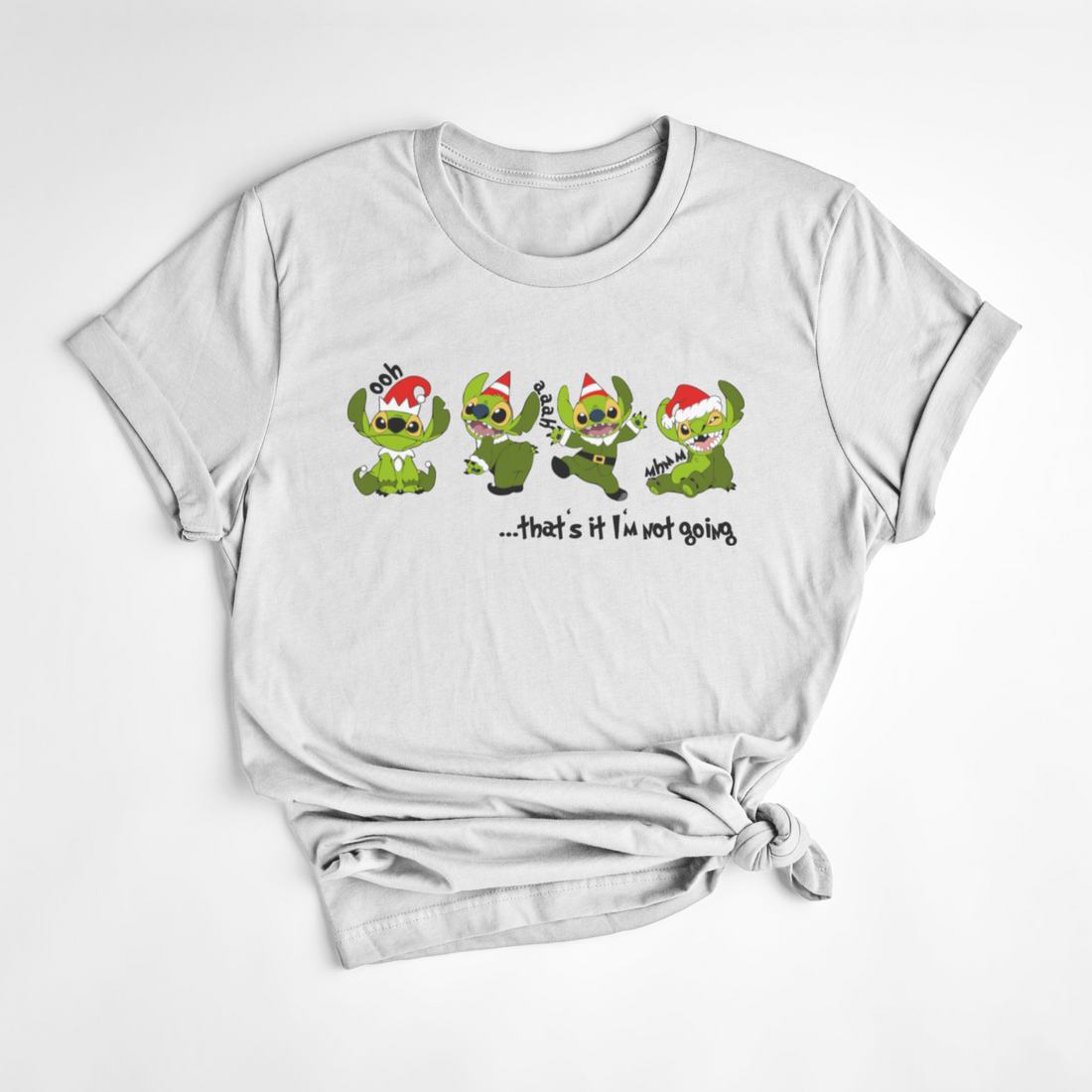 T-SHIRT STITCH GRINCH - BLANC