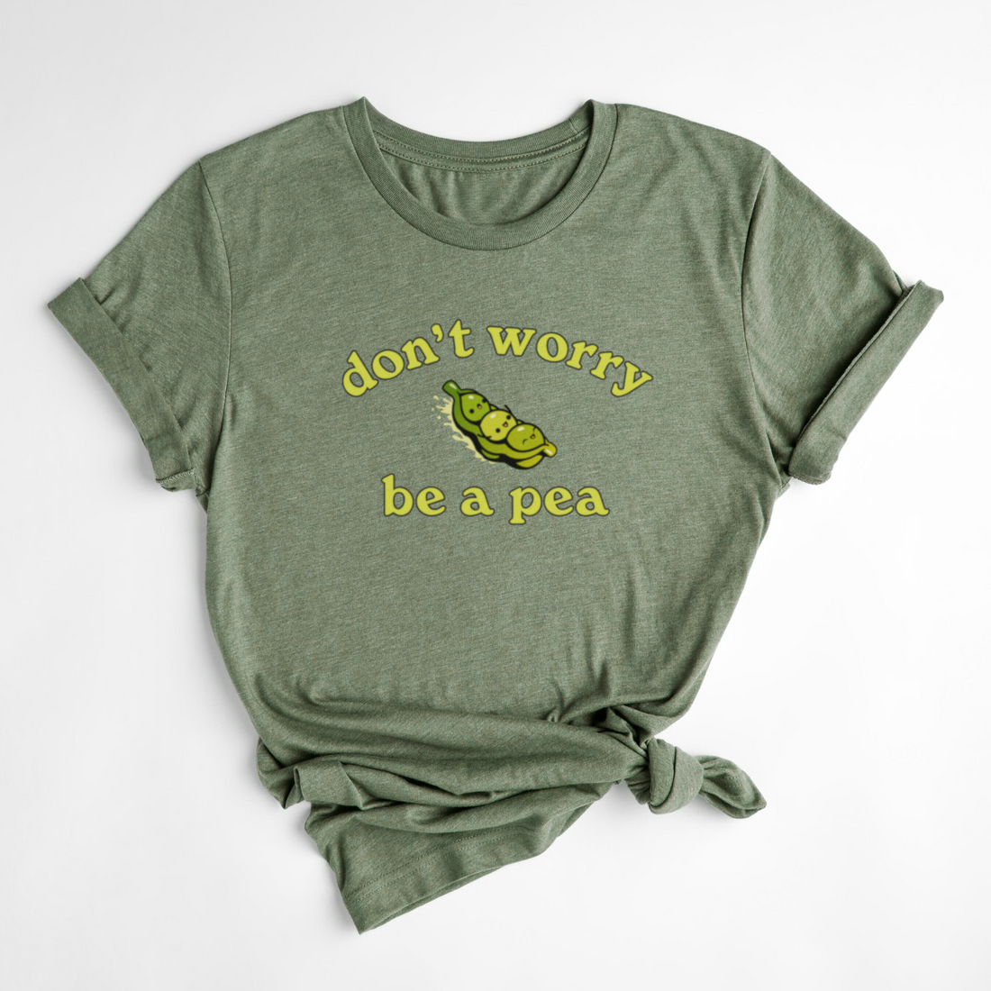 T-SHIRT BE A PEA - OLIVE