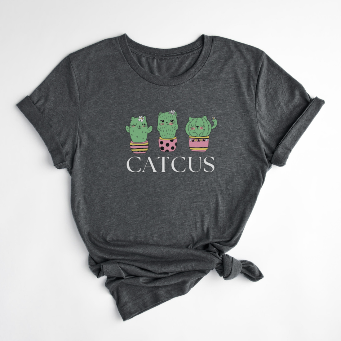 T-SHIRT CATCUS - CORBEAU