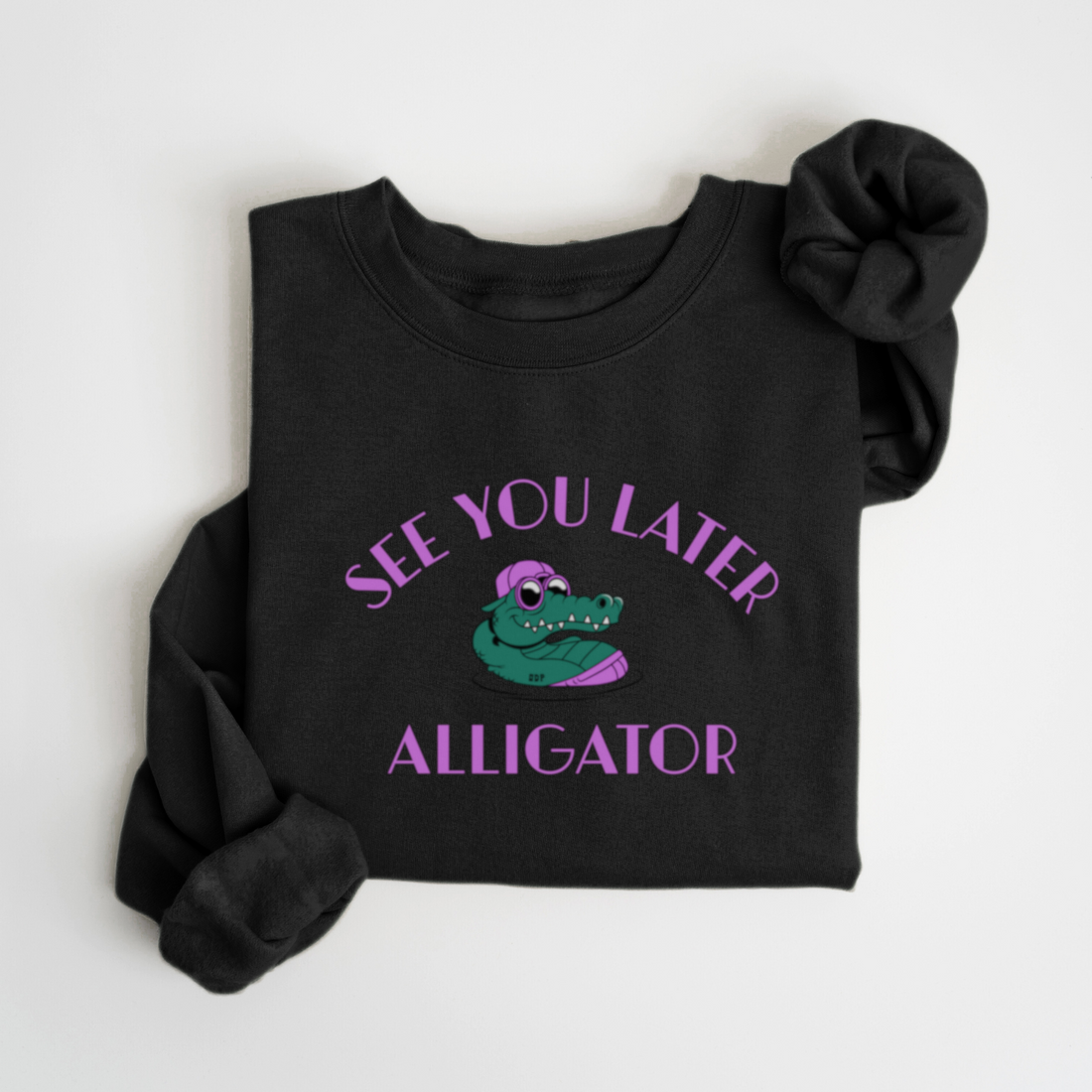 SWEATSHIRT ALLIGATOR - NOIR