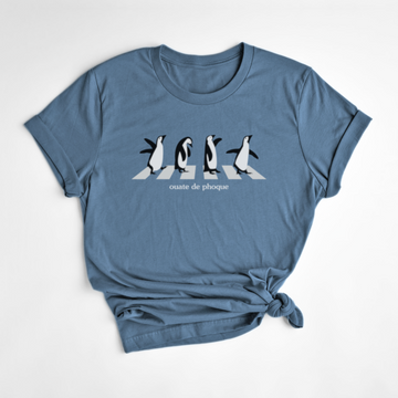 T-SHIRT PINGOUINS - DENIM