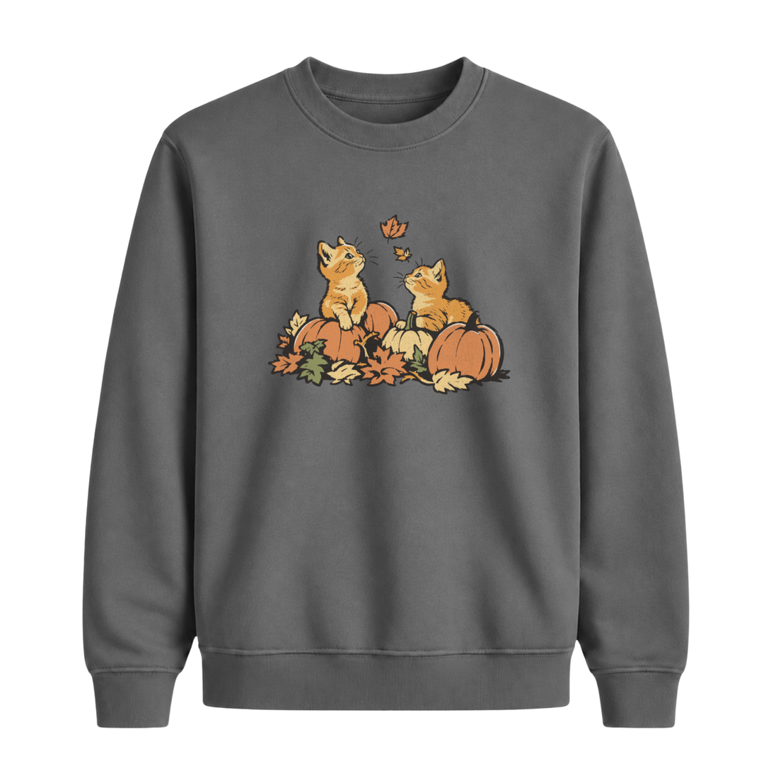 Sweatshirt Chats Automne