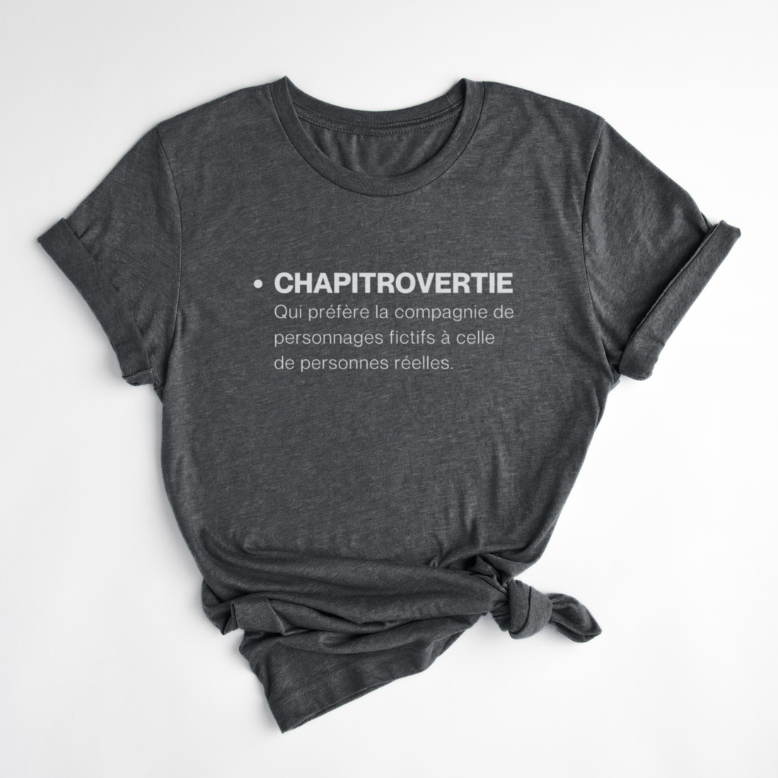 T-SHIRT CHAPITROVERTIE - CHARBON