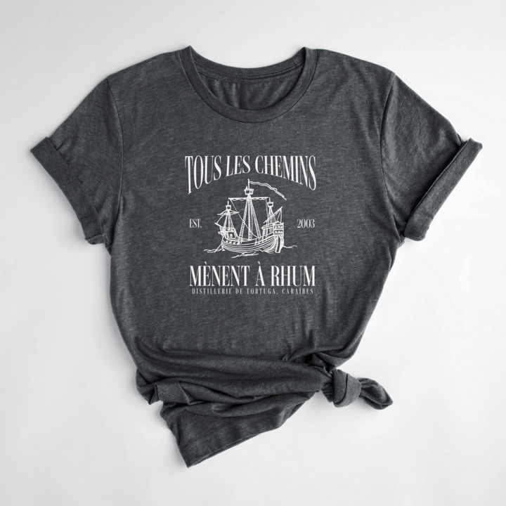 T-shirt Captain Morgan Vintage 90s – Noir – XL – Fruit Of The Loom – USA