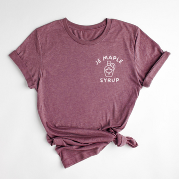 T-SHIRT MAPLE SYRUP - CERISE