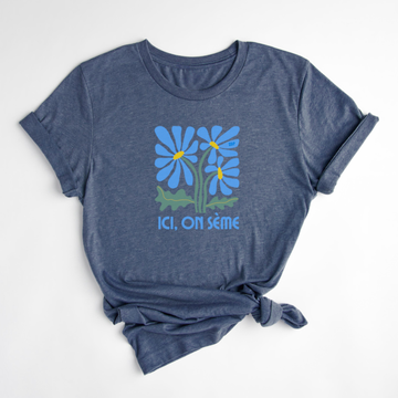 T-SHIRT ON SÈME - BLEUET