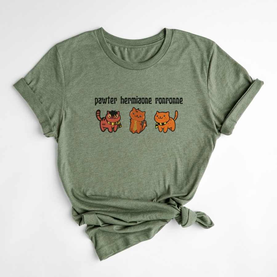 T-SHIRT PAWTER - OLIVE