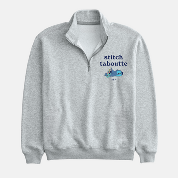 1/4 ZIP STITCH - GRUAU