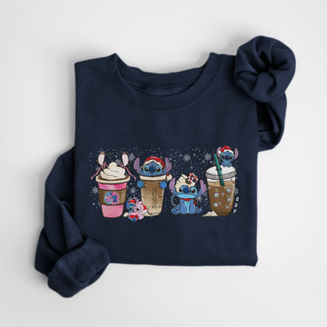 SWEATSHIRT LATTE STITCH - MARINE