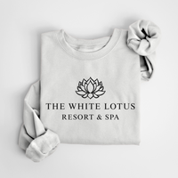SWEATSHIRT WHITE LOTUS