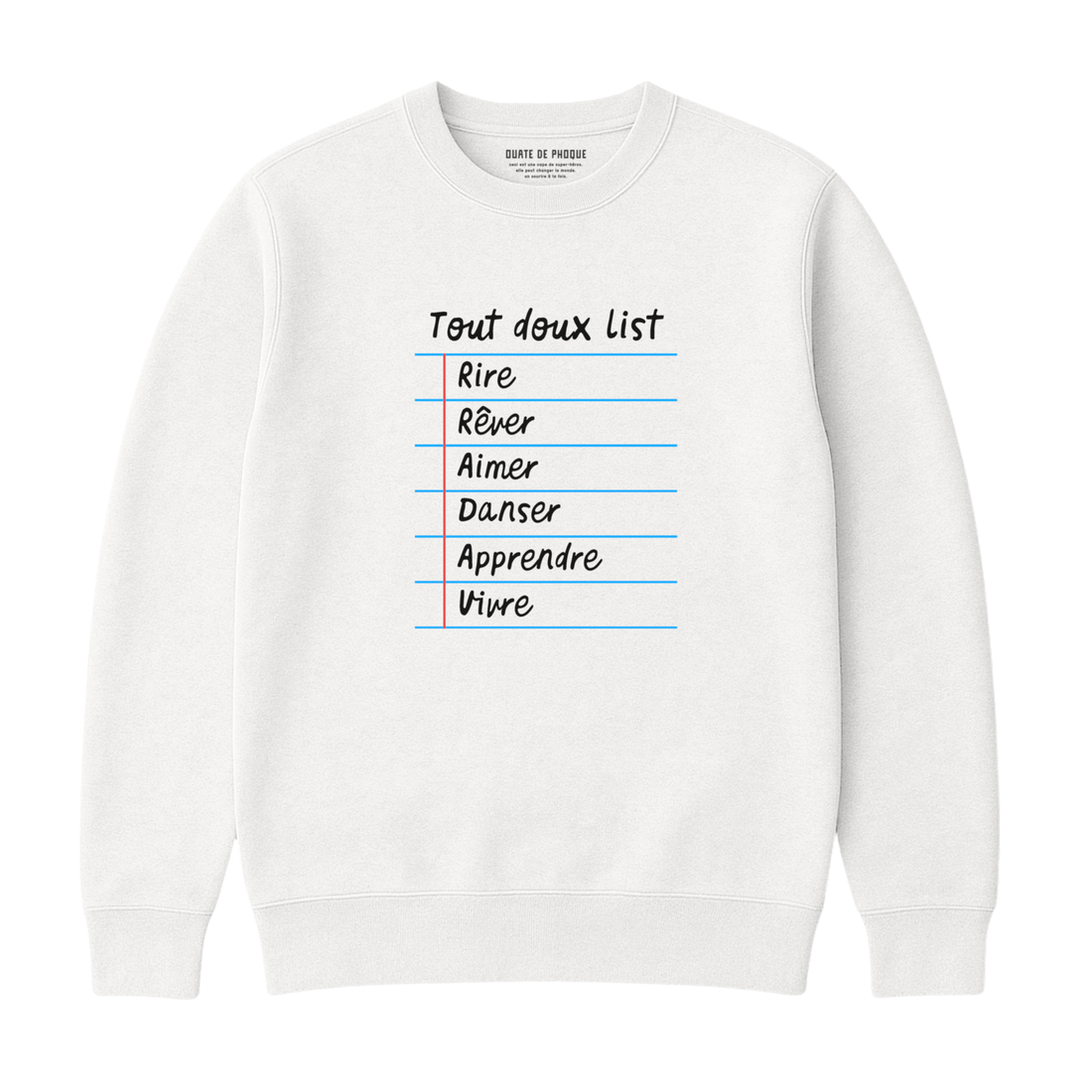 Sweatshirt Tout Doux List