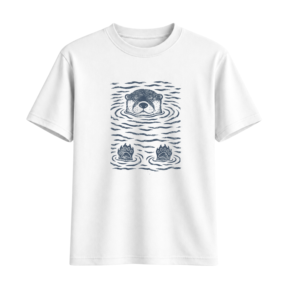 T-Shirt Loutre Vintage