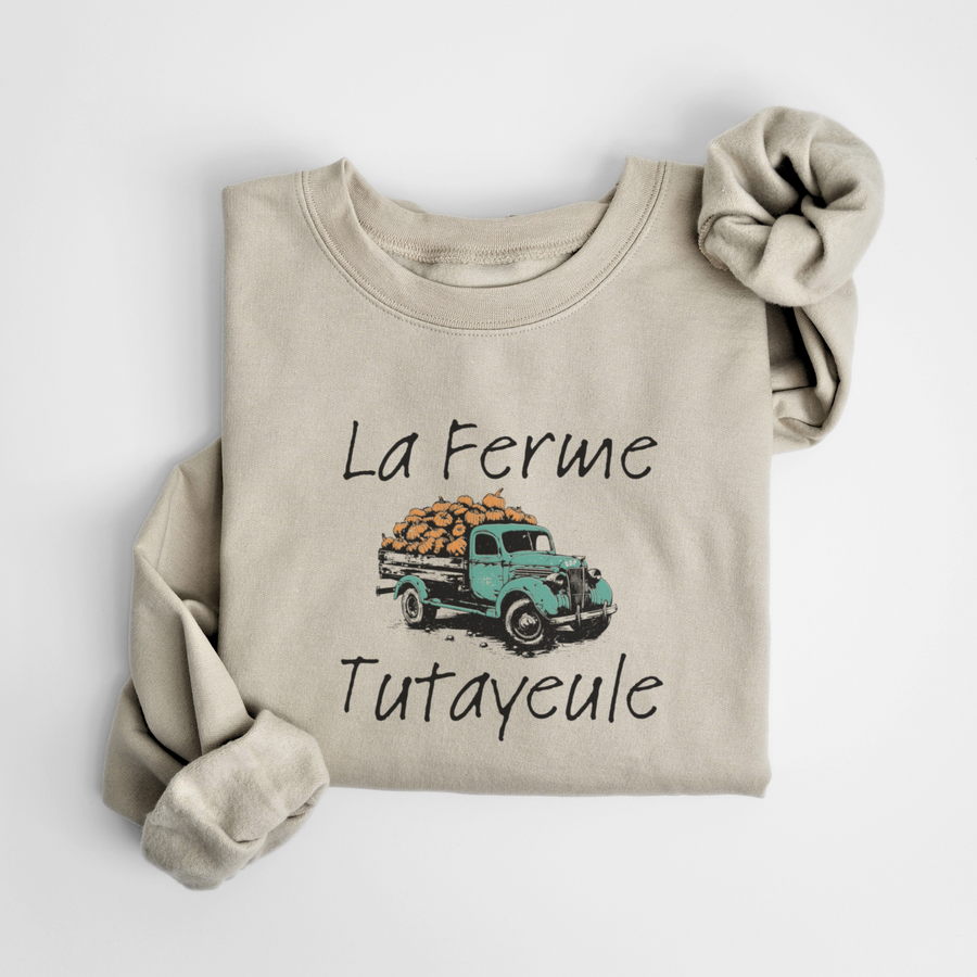 SWEATSHIRT FERME TAYEULE - AMANDE