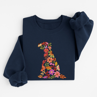Sweatshirt Chien Floral