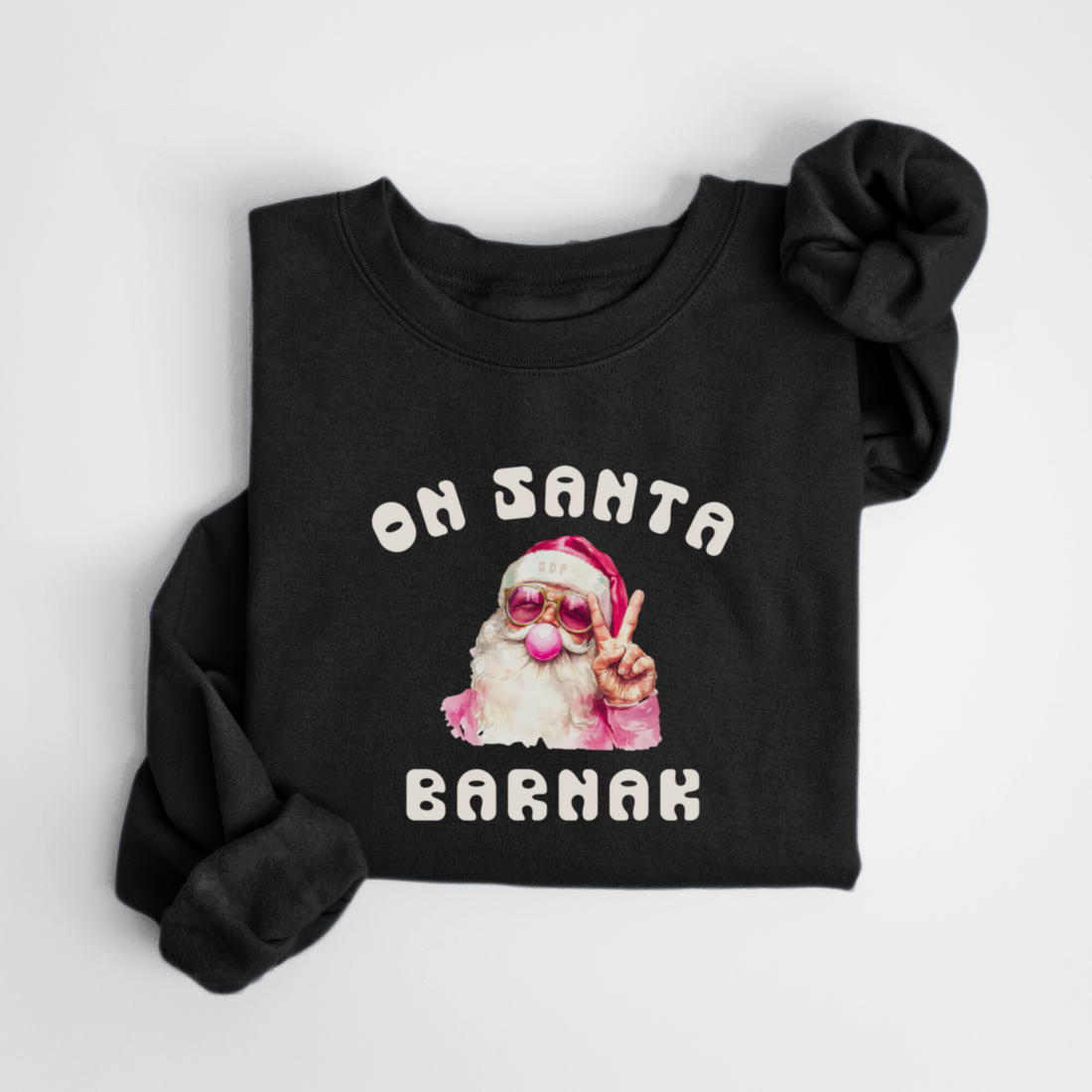 SWEATSHIRT SANTA - NOIR