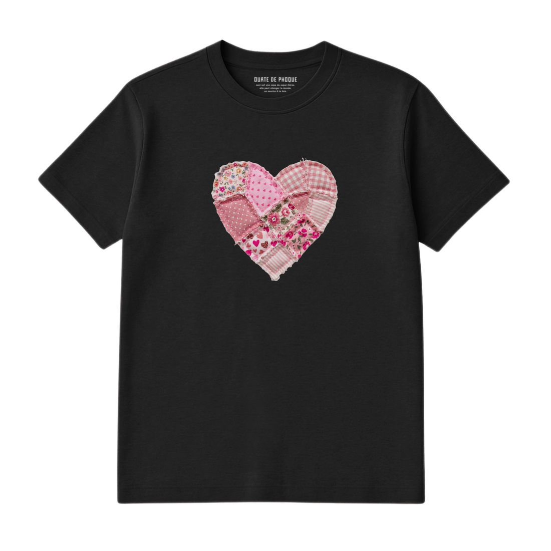 T-Shirt Coeur Effet Patch