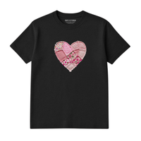 T-Shirt Coeur Effet Patch