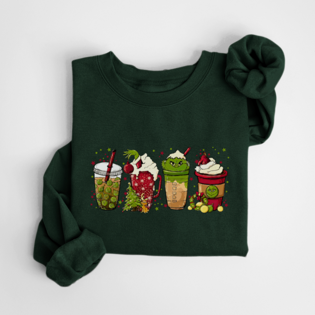 SWEATSHIRT LATTE GRINCH - FORÊT