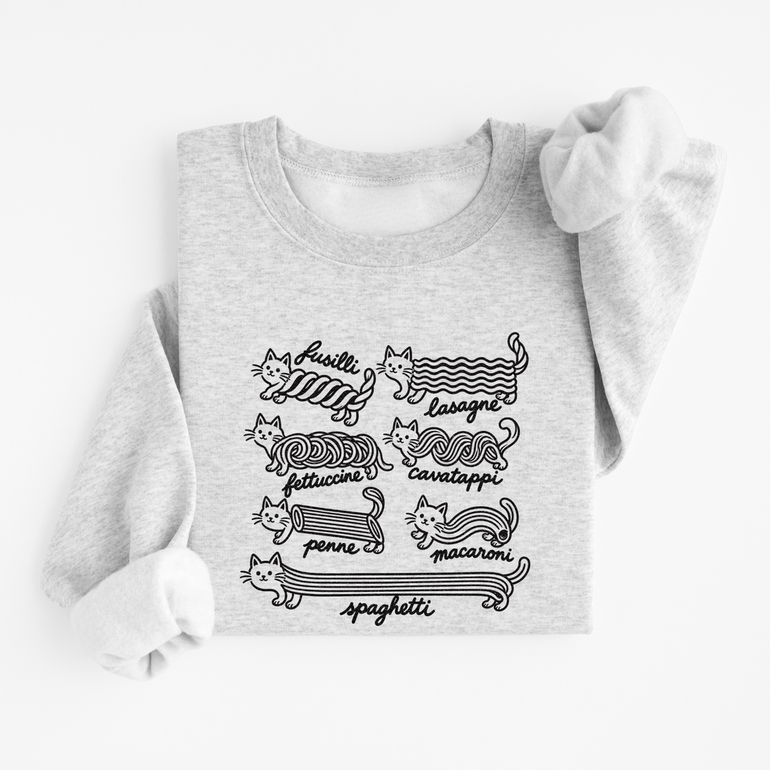 Sweatshirt Pâtes Chats