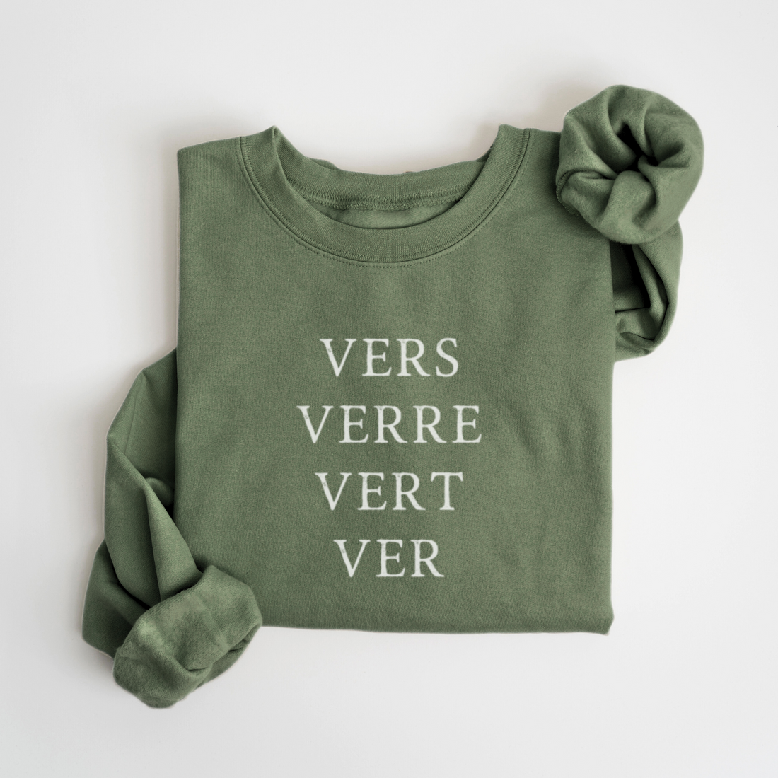 SWEATSHIRT VERT - SAUGE