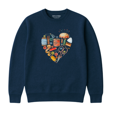 Sweatshirt Coeur Tricot