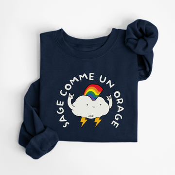 SWEATSHIRT SAGE COMME UN ORAGE