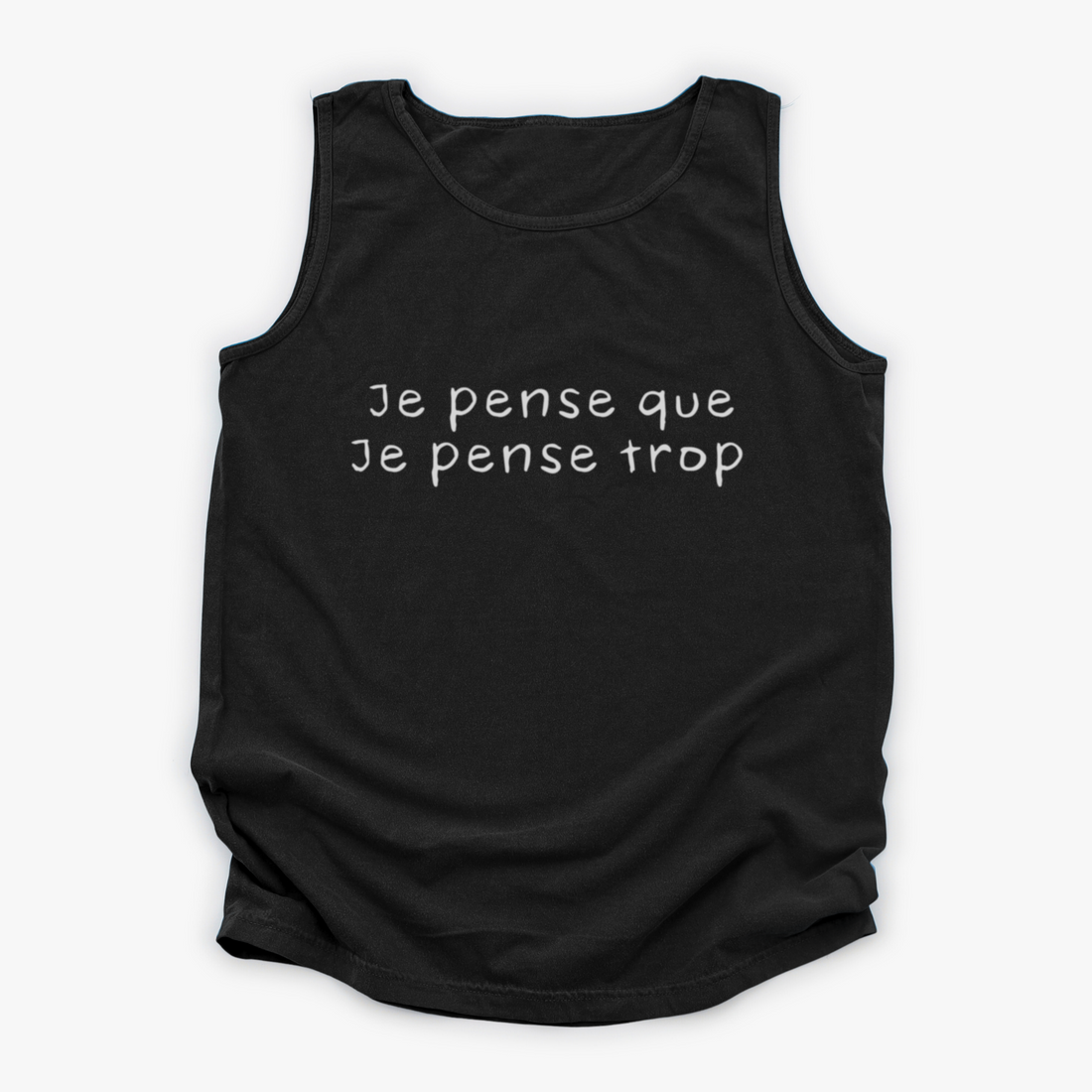 CAMISOLE PENSE TROP - NOIRE