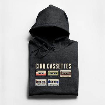 HOODIE CASSETTES - CHARBON