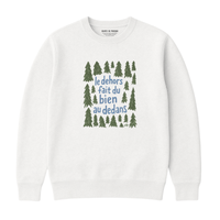 Sweatshirt Dehors Dedans Sapins