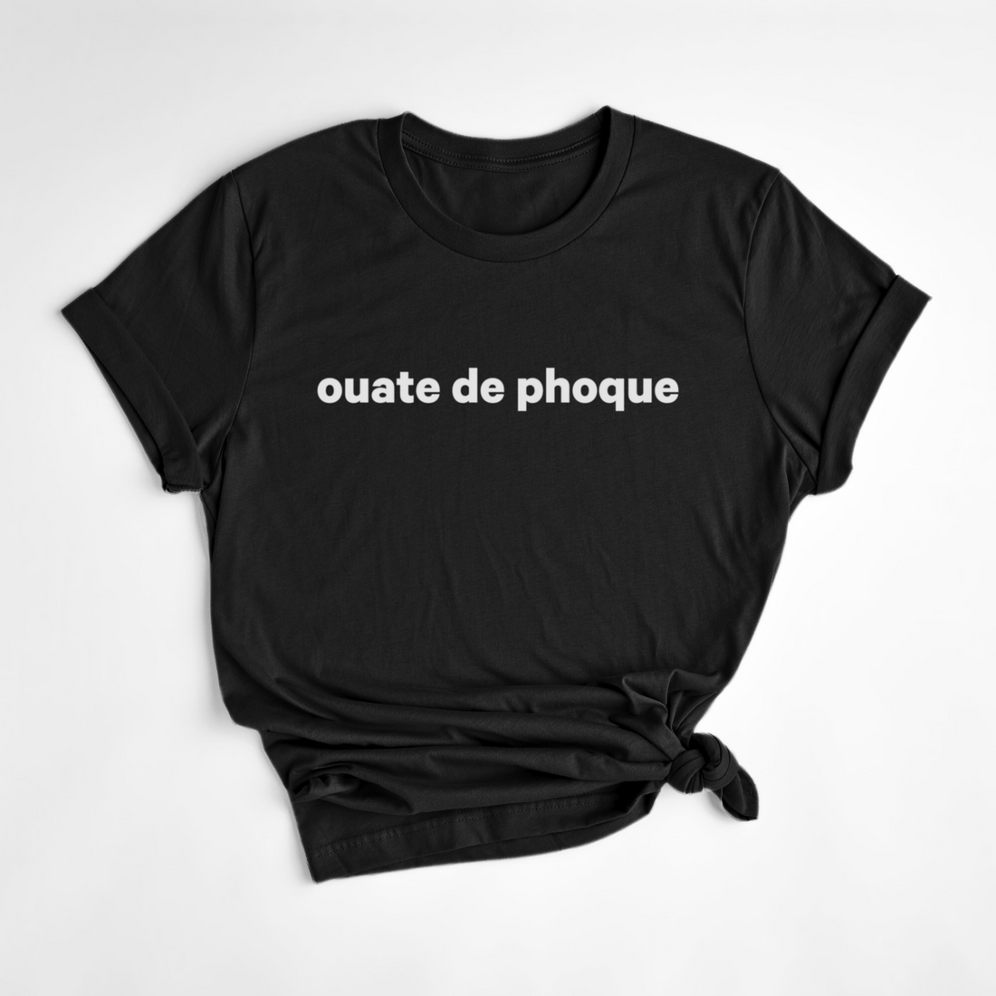 T-SHIRT MINIMALISTE - NOIR