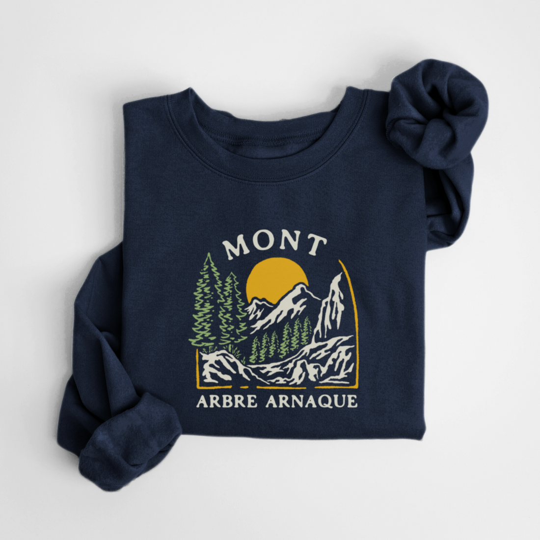 SWEATSHIRT MONT ARBRE ARNAQUE - MARINE