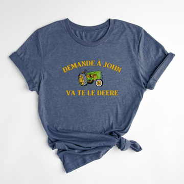 T-SHIRT JOHN DEERE - BLEUET