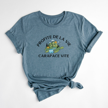 T-SHIRT CARAPACE - ARDOISE