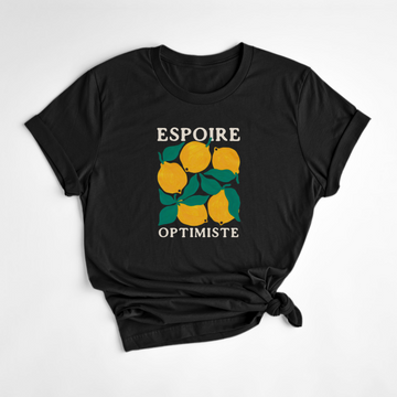 T-SHIRT ESPOIRE - NOIR