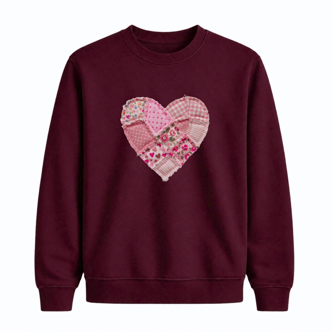 Sweatshirt Coeur Effet Patch