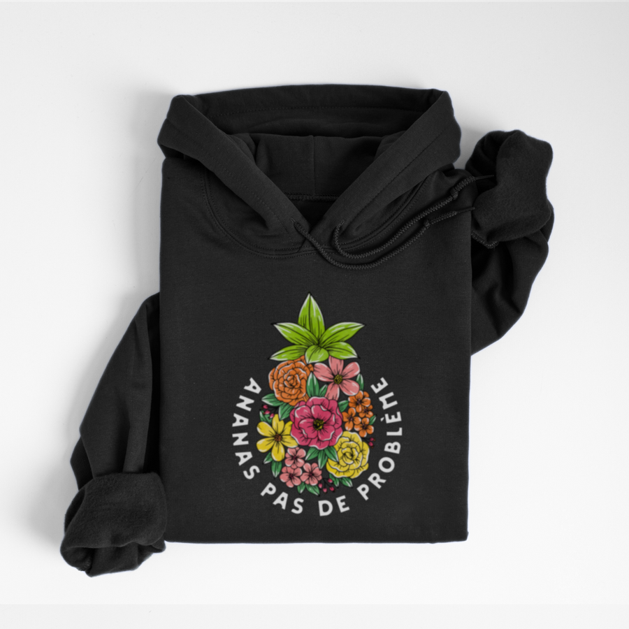 HOODIE ANANAS PROBLÈME - NOIR