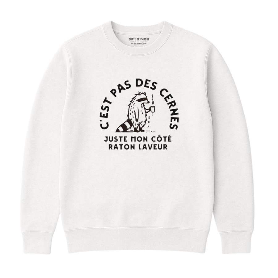 Sweatshirt Cernes Raton Laveur
